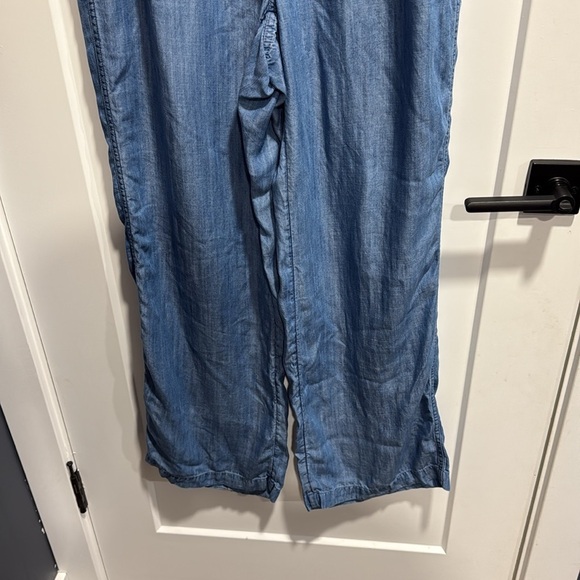 Lands End Size 10 Casual Blue Drawstring Pants - Picture 3 of 9